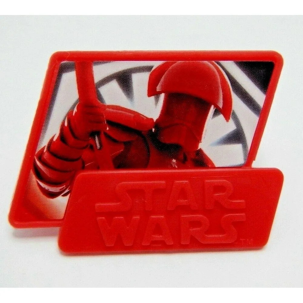 New Star Wars Cup Cake‎ Set of 6 Toppers Red Plastic Party Decor